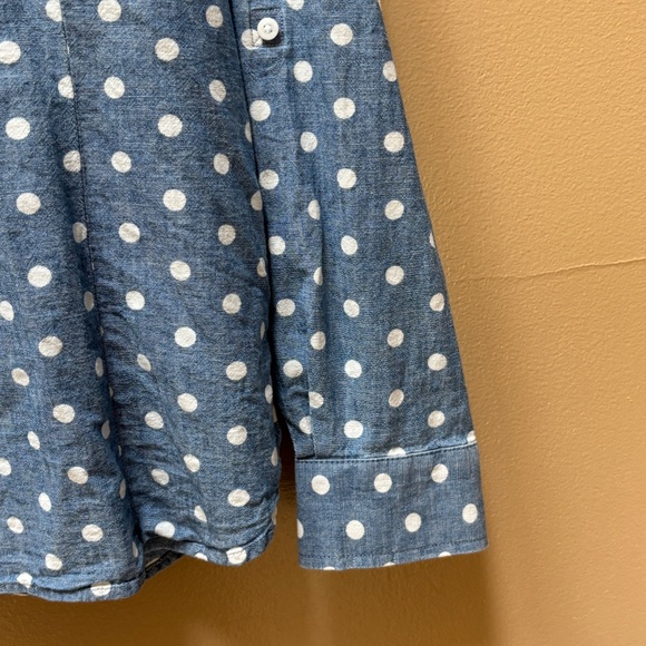 Tommy Hilfiger Classic Long Sleeve Button Down Utility Shirt Chambray Size L - Picture 9 of 13